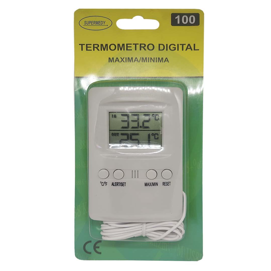 Termômetro Máxima e Mínima Digital Supermedy com Sensor